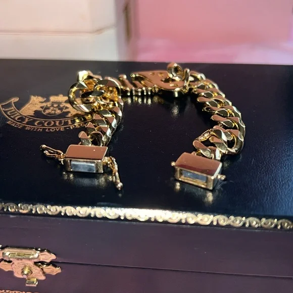 VINTAGE ✨Juicy Couture Gold pave Bracelet - Picture 5 of 6